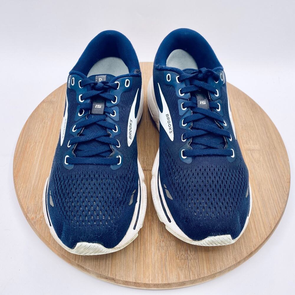 Brooks Ghost 15 Running Shoes Womens 8.5 Blue Mesh Trail Trainers Sneakers